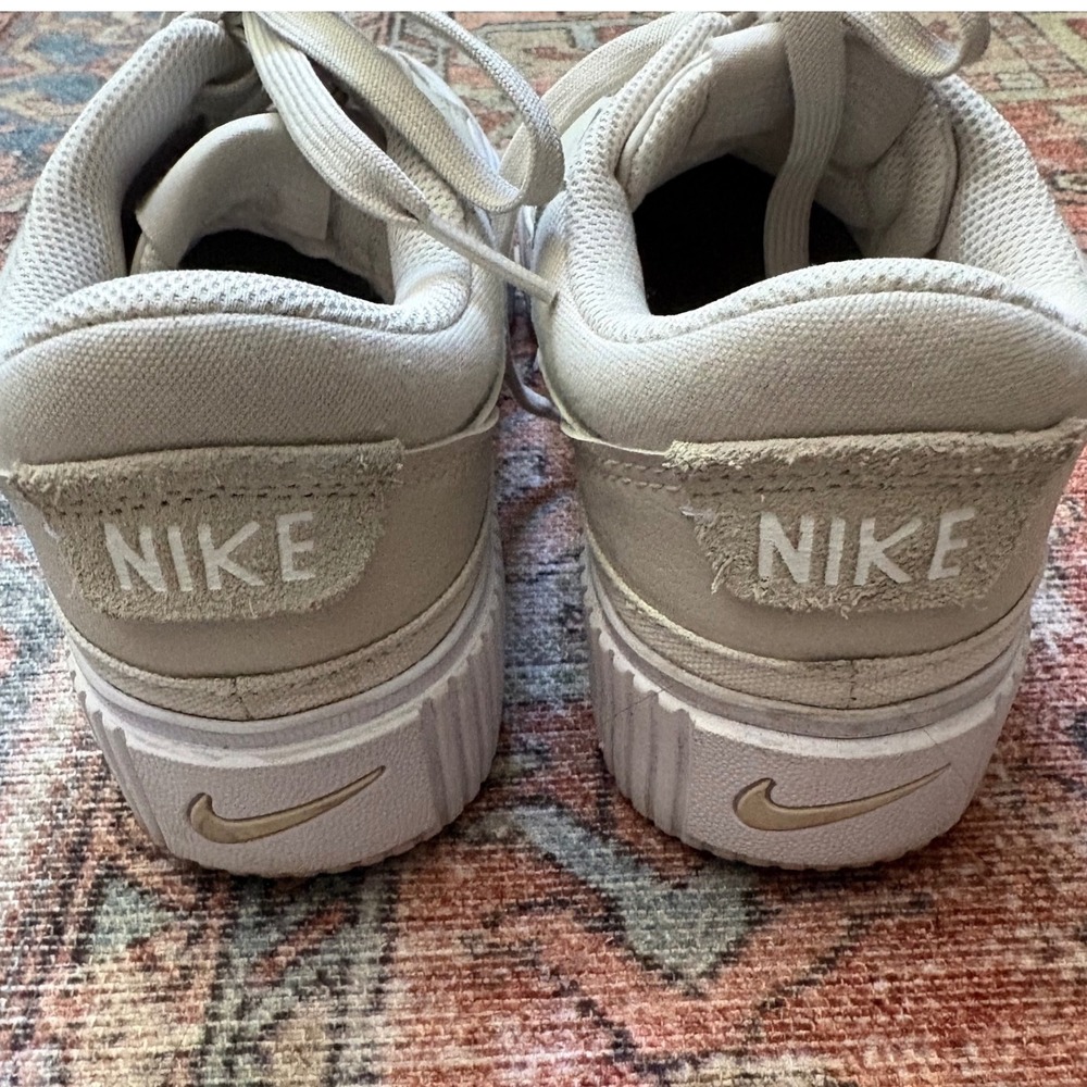 Nike Court Legacy Lift Platform Sneakers Sail Hemp White DM7590-111 Womens 7.5 - Picture 5 of 8